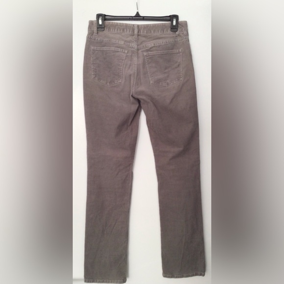 TALBOTS Heritage Grey Corduroi Straight Cut Pants - US 4 - Picture 2 of 4